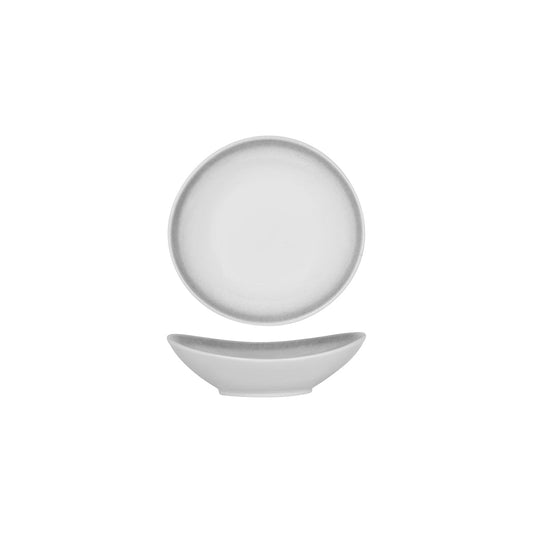 Tablekraft Bistro Organic Plate 200x195mm Frosted Steel (Box of 4) - Kitchenly