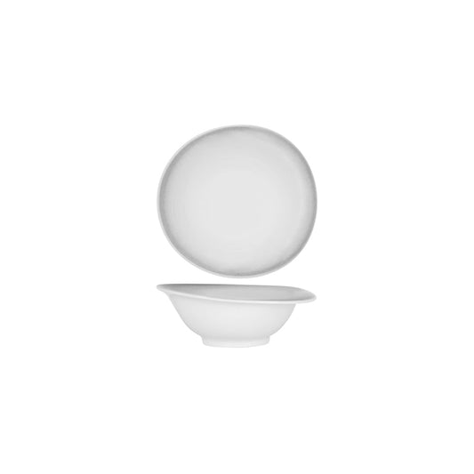 Tablekraft Bistro Organic Deep Bowl 190x175mm Frosted Steel (Box of 4) - Kitchenly