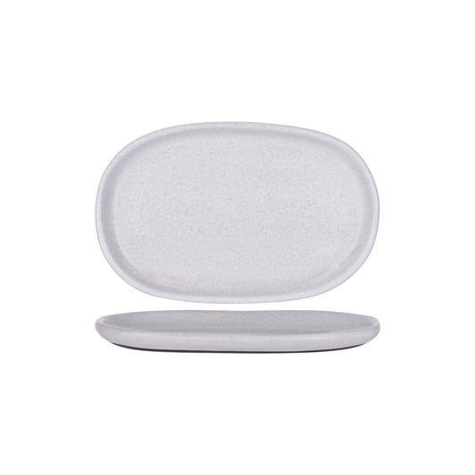 Tablekraft Naturals Ash Grey Oval Plate 310x200x28mm (Box of 3) - Kitchenly