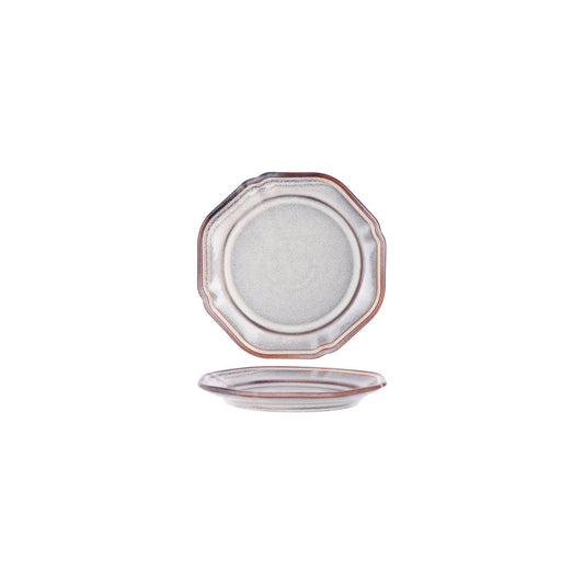 Tablekraft Provincial Vintage Plate Rim 190x25mm Ivory Mist (Box of 6) - Kitchenly