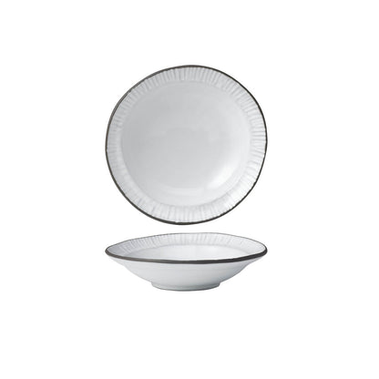 Tablekraft Linea Organics Deep Plate with Rim - 200x50mm, White, Box of 5