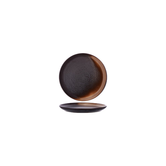 Tablekraft Urban Coffee Dust Round Coupe Plate - 160x23mm, Box of 6