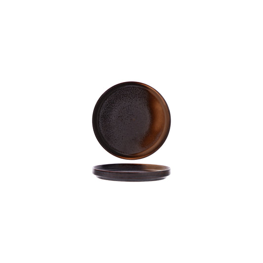 Tablekraft Urban Coffee Dust Round Stackable Plate - 170x22mm, Box of 6