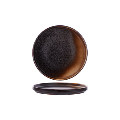 Tablekraft Urban Coffee Dust Round Stackable Plate - 210x22mm, Box of 6