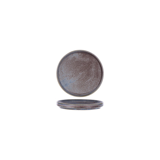 Tablekraft Urban Greystone Blue Round Rim Plate 170x22mm (Box of 6) - Kitchenly