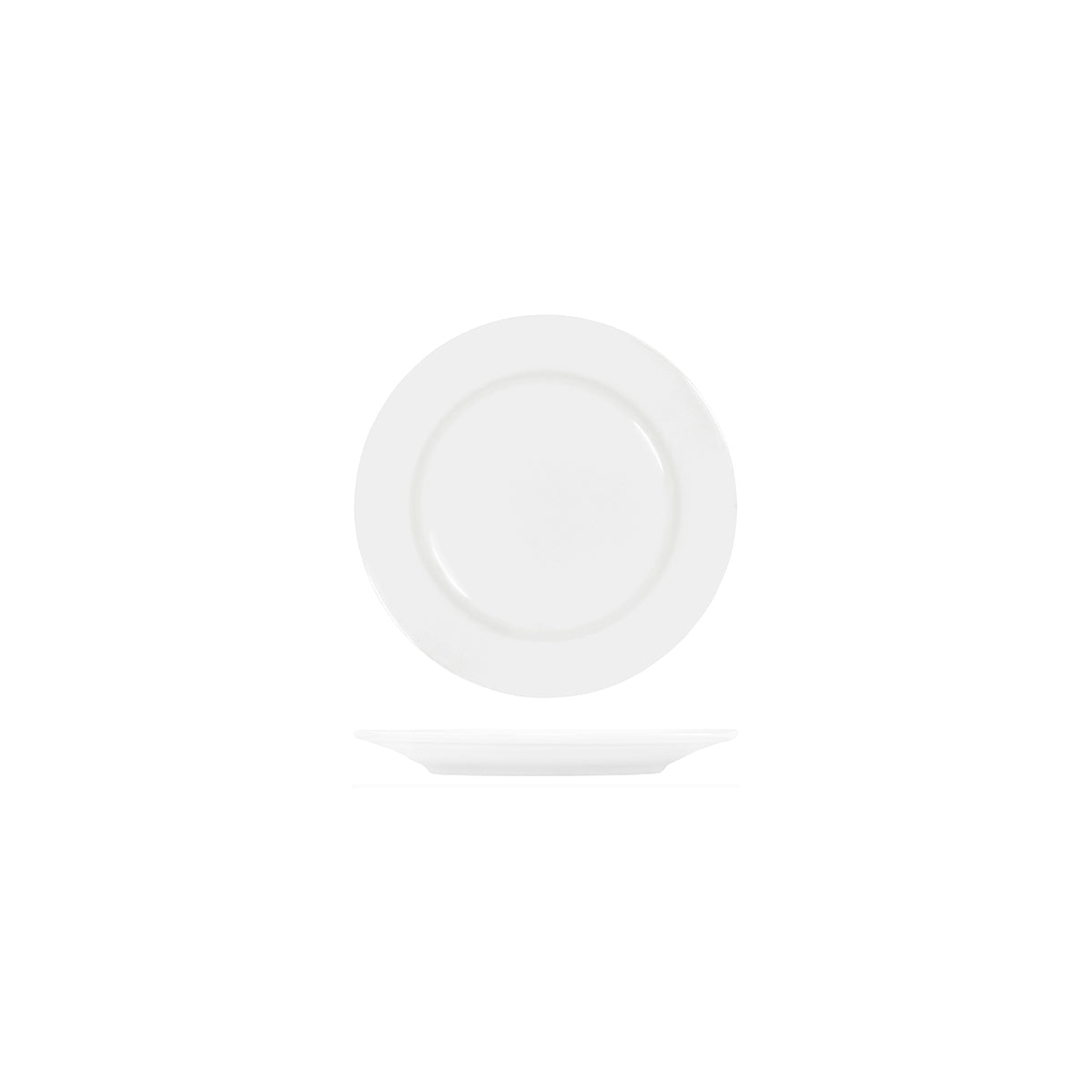 Tablekraft Core White Round Plate Rim Shape 150mm (Box of 6) - Kitchenly
