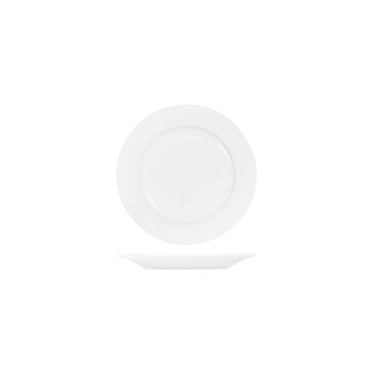 Tablekraft Core White Round Plate Rim Shape 200mm (Box of 6) - Kitchenly