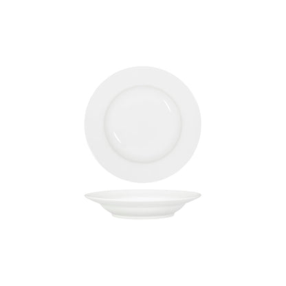 Tablekraft Core White Pasta/Soup Bowl Deep 225x45mm Rim Shape (Box of 6) - Kitchenly