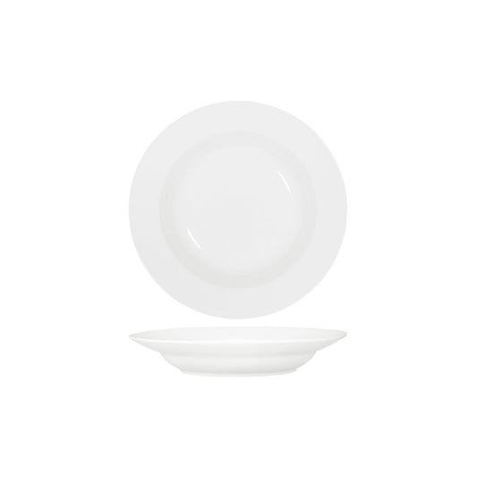 Tablekraft Core White Pasta/Soup Bowl Deep 270x52mm Rim Shape (Box of 3) - Kitchenly
