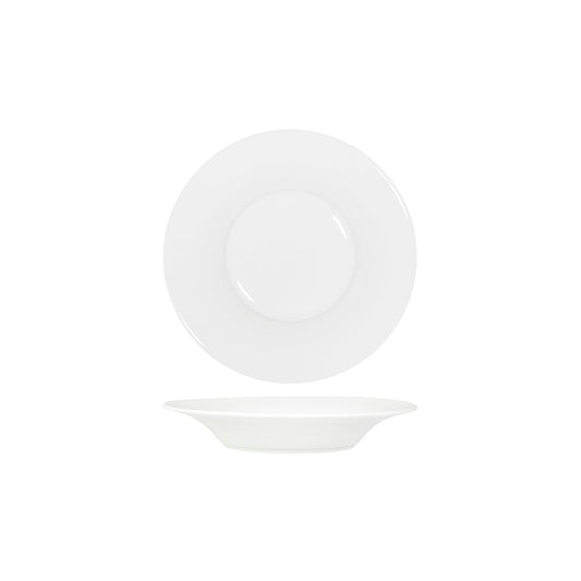 Tablekraft Core White Pasta Plate Angled Flare Rim 260x43mm (Box of 3) - Kitchenly