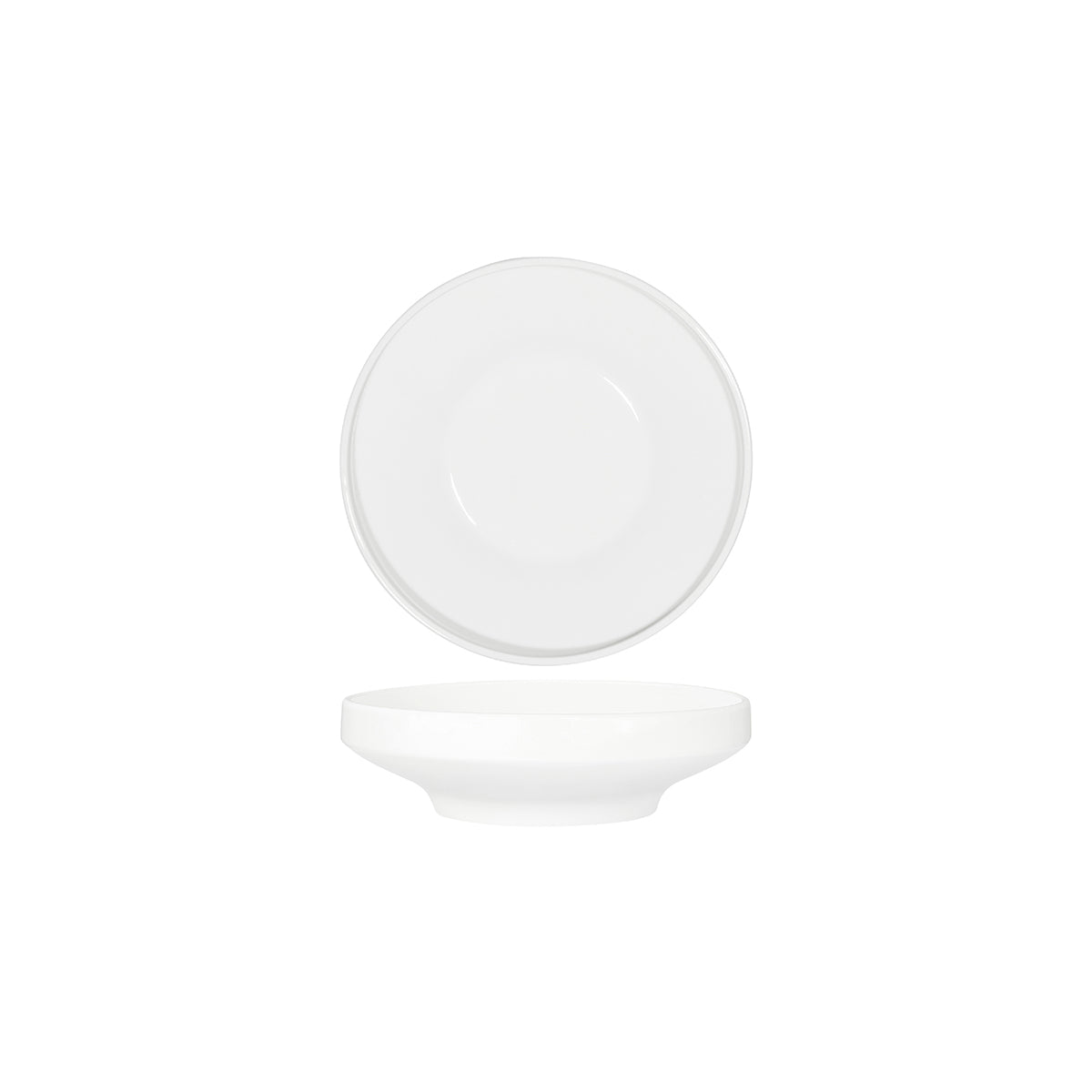 Tablekraft Core White Round Bowl Footed 210x62mm (Box of 3) - Kitchenly