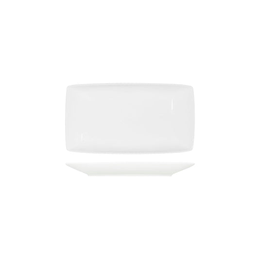 Tablekraft Core White Platter Rectangle Coupe 305x165x35mm (Box of 4) - Kitchenly