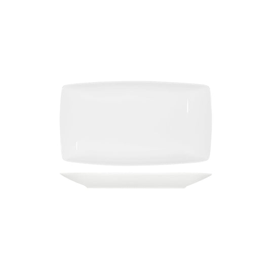 Tablekraft Core White Platter Rectangle Coupe 360x200x38mm (Box of 2) - Kitchenly