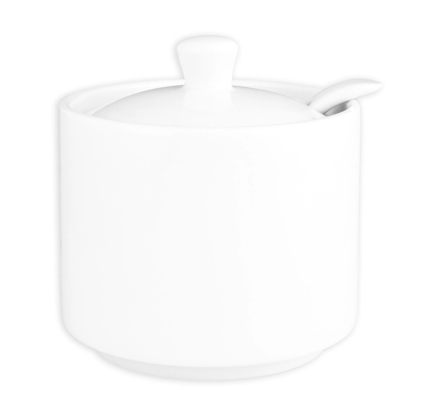 Wilkie Brothers Straight Sugar Bowl with Spoon, 240ml - Box of 6