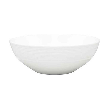 Patra Porcelain Aura Matt White Rimmed Cereal Bowl - 165mm, Box of 6