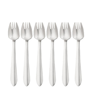 6 Piece Buffet Fork Set - Satin Finish