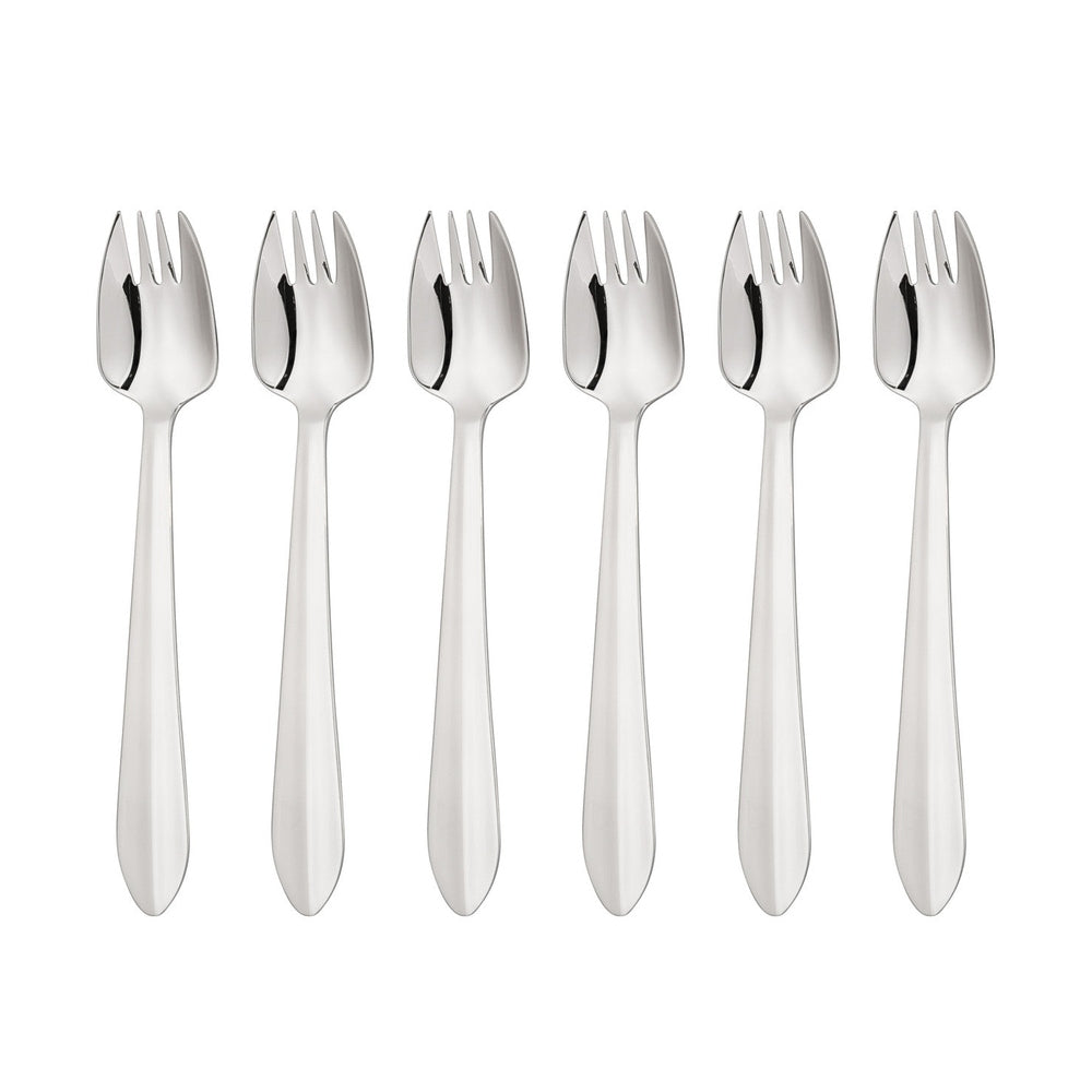 6 Piece Buffet Fork Set - Mirror Finish