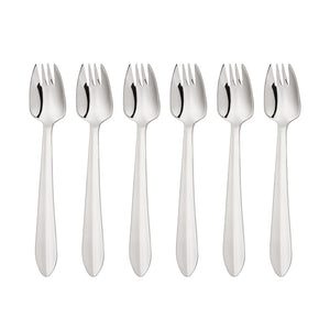 6 Piece Buffet Fork Set - Mirror Finish