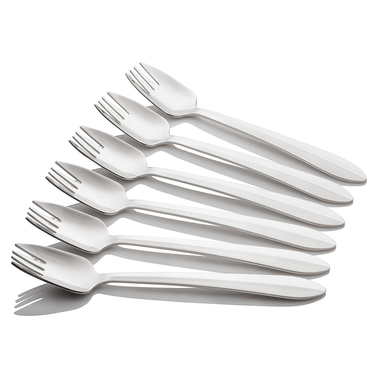 6 Piece Buffet Fork Set - Mirror Finish