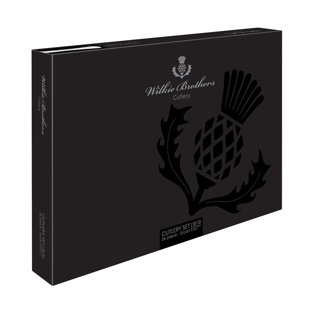 Stuart 56 Piece Cutlery Set, 18/10 Stainless Steel