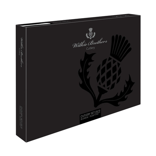 Stuart 56 Piece Cutlery Set, 18/10 Stainless Steel