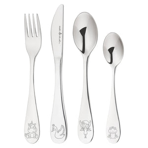4 Piece Children's Cutlery Set - Fairytale