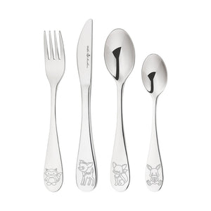 4 Piece Children's Cutlery Set - Woodland