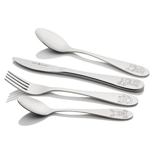 4 Piece Children's Cutlery Set - Woodland