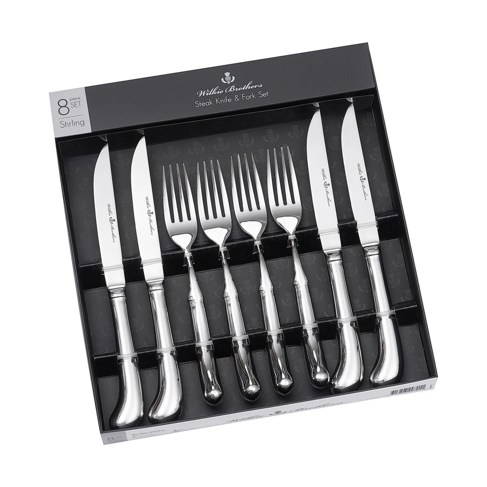 Stirling 8 Piece Steak Knife and Fork Set