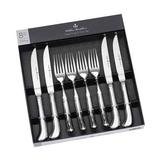 Stirling 8 Piece Steak Knife and Fork Set