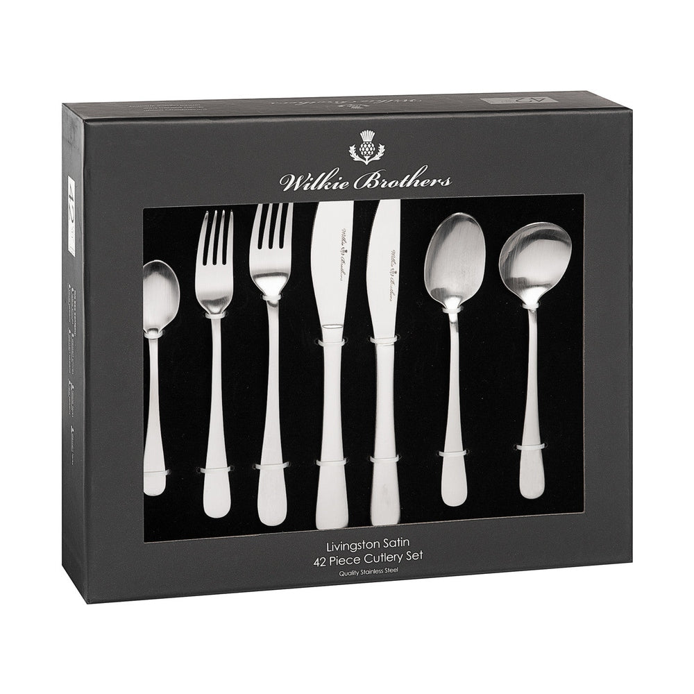 Livingston Satin 42 Piece Cutlery Set