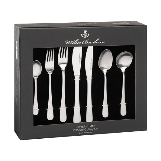 Livingston Satin 42 Piece Cutlery Set