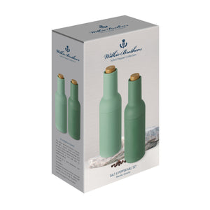 Electric Gravity Salt and Pepper Mill Set Eucalyptus Green