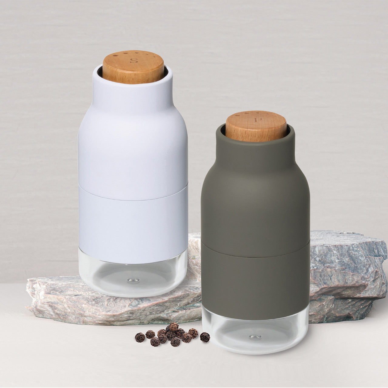 Salt and Pepper Mill Set  Monochrome