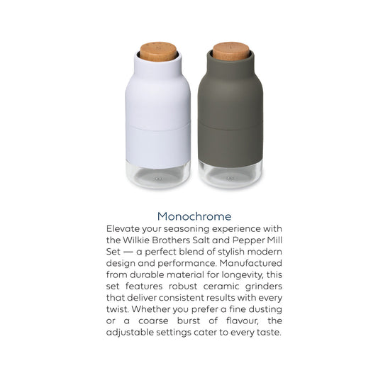 Salt and Pepper Mill Set  Monochrome