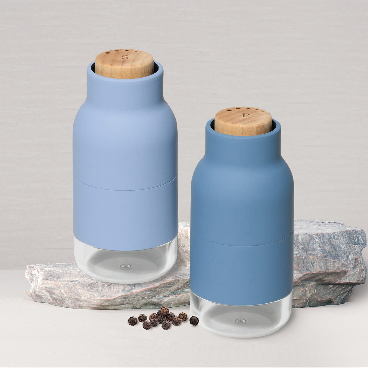 Salt and Pepper Mill Set Slate Blue