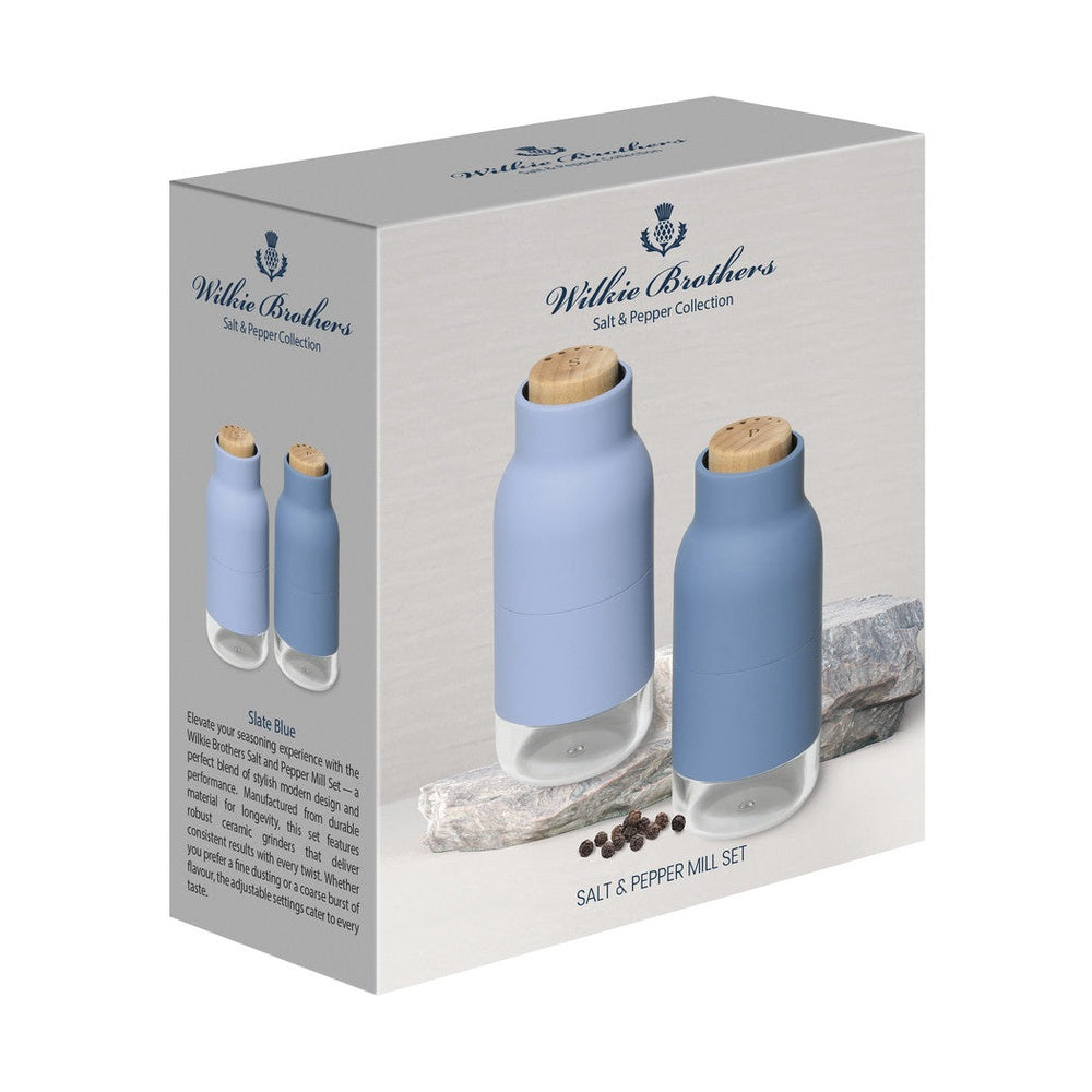 Salt and Pepper Mill Set Slate Blue