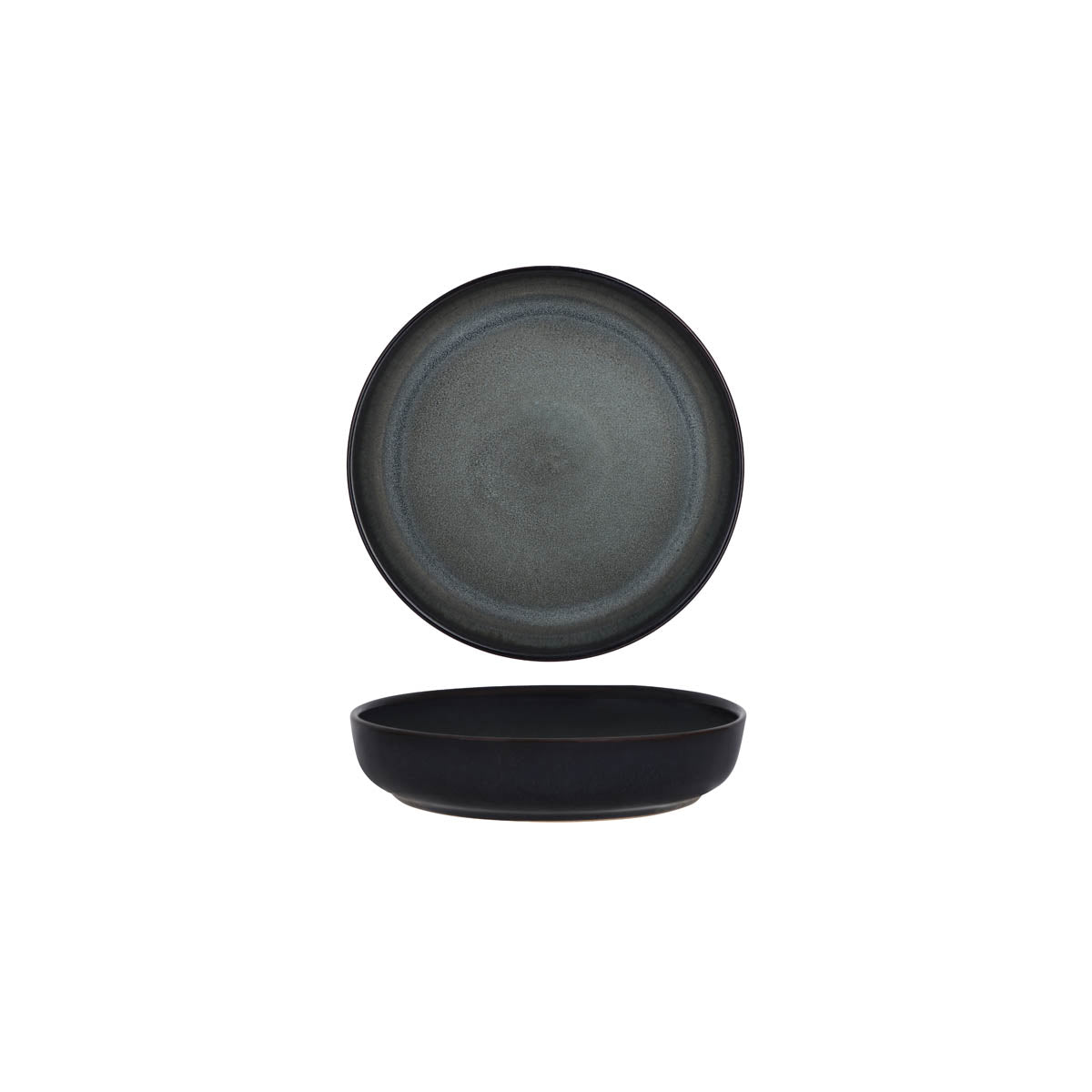 Tablekraft Artistica Pewter Round Deep Plate 180mm (Box of 12) - Kitchenly