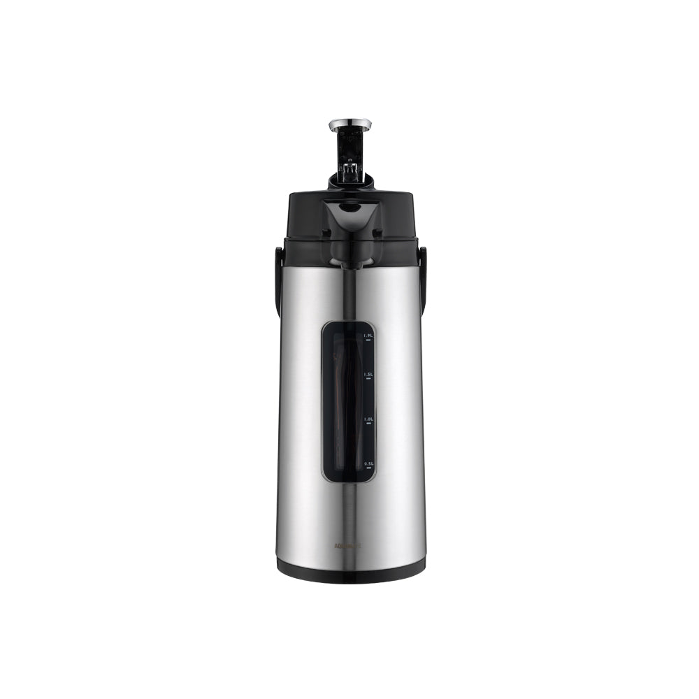 Aquamate Glass Liner Lever-style Pump Air Pot with Water Level Gauge - 2.2L