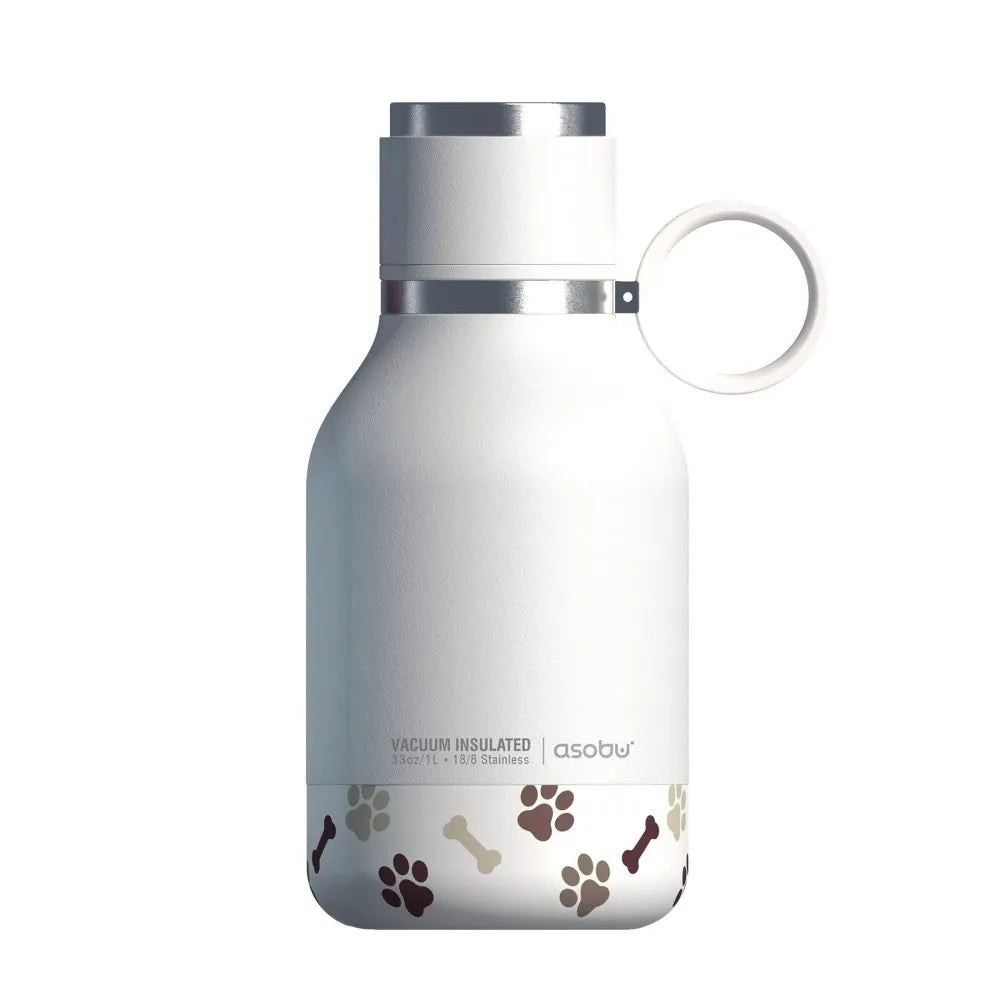 Asobu Stainless Steel Dog Bowl Bottle, 975ml - Kitchenly