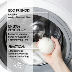 Activated Eco Wool Dryer Balls 3 Pack - Kitchenly