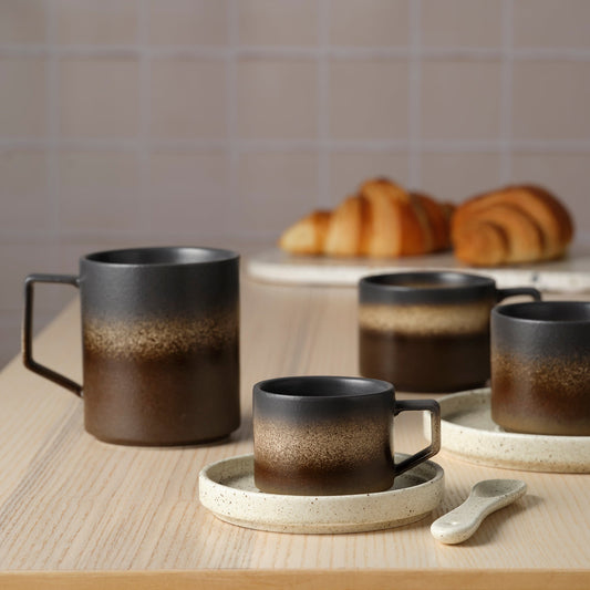 Brew Pottery Tan Bark Straight Side Mug - 380ml, Box of 6