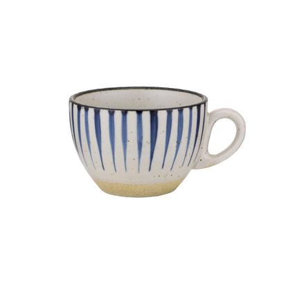 Brew Pottery Blue Flame Cappuccino Cup - 220ml, Box of 6