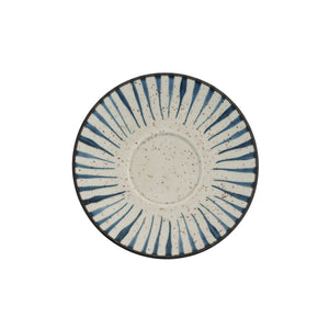 Brew Pottery Blue Flame Saucer 143mm - Set of 6
