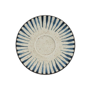 Brew Pottery Blue Flame Saucer 167mm - Set of 6