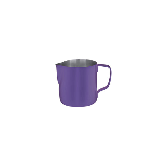Brew Stainless Steel Milk Frothing Jug -  350ml, Powder Coat Purple