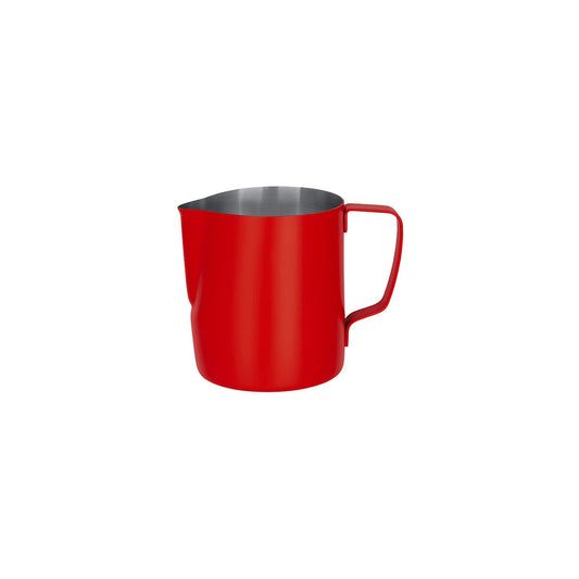 Brew Stainless Steel Milk Frothing Jug -  600ml, Powder Coat Red
