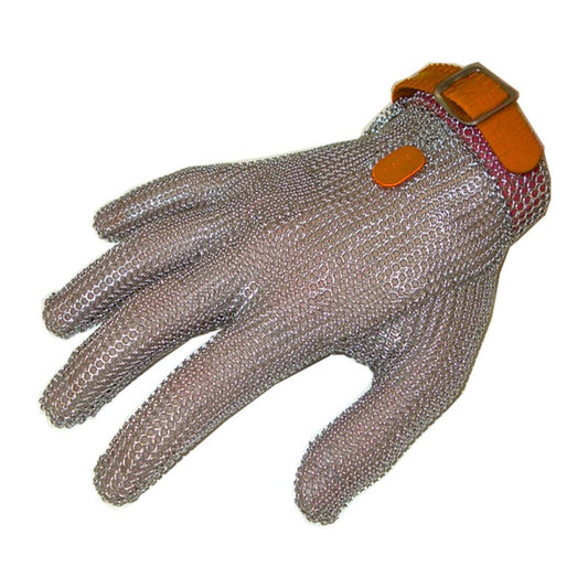 Chainex 5 Finger Extra Large Ambidextrous Plastic Band - Orange - Kitchenly