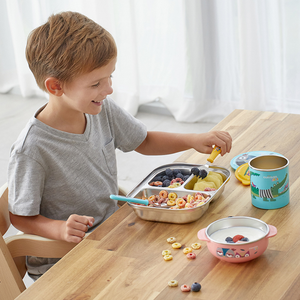 Cuitisan Infant Kid Smart Spoon Fork Set with Case