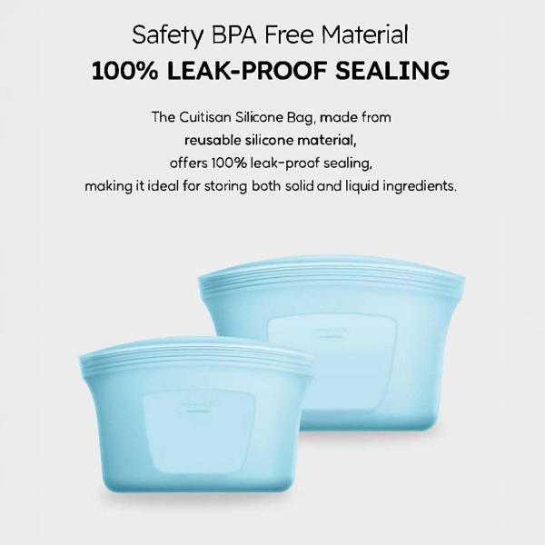 Cuitisan Reusable Silicone Bag Container - 1L